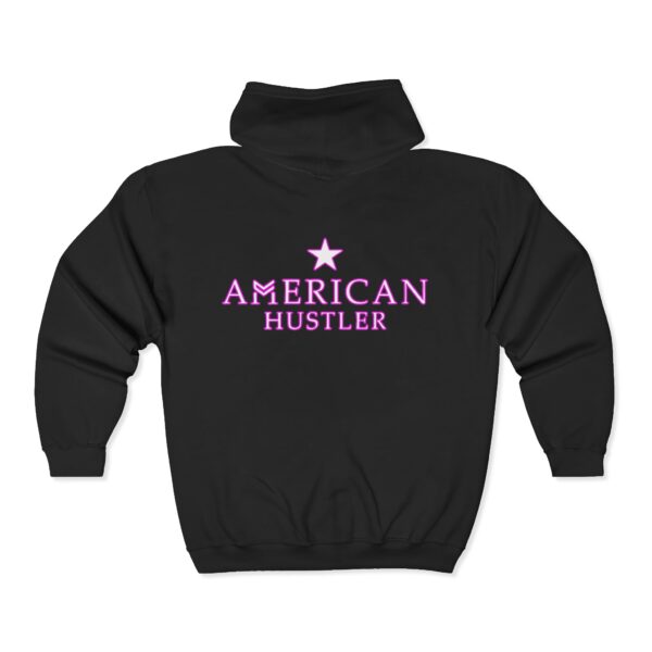 American Hustle Pink Gradient Full-Zip Hoodie